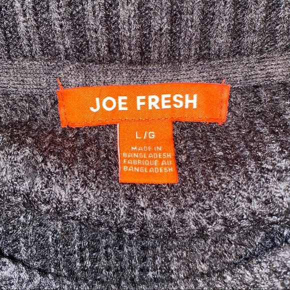 Joe Fresh grey sweater, large - Picture 3 of 5